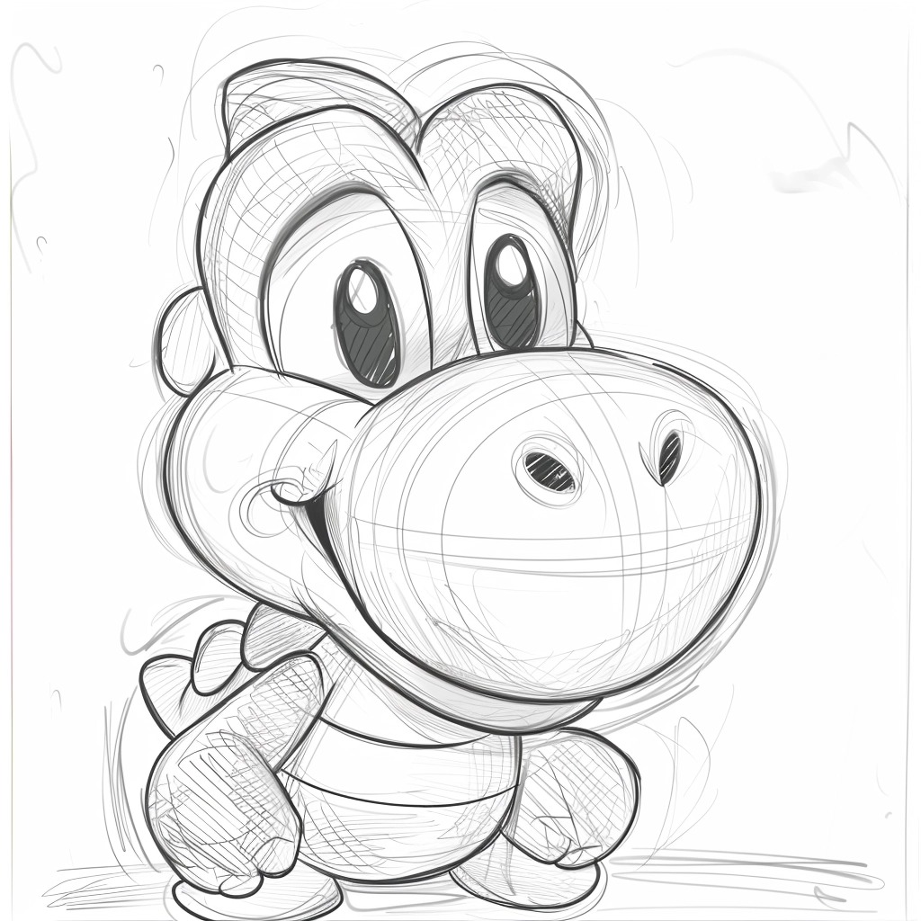 Coloriage Yoshi 46