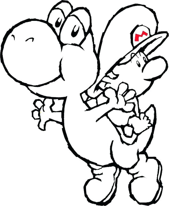 Coloriage Yoshi 10