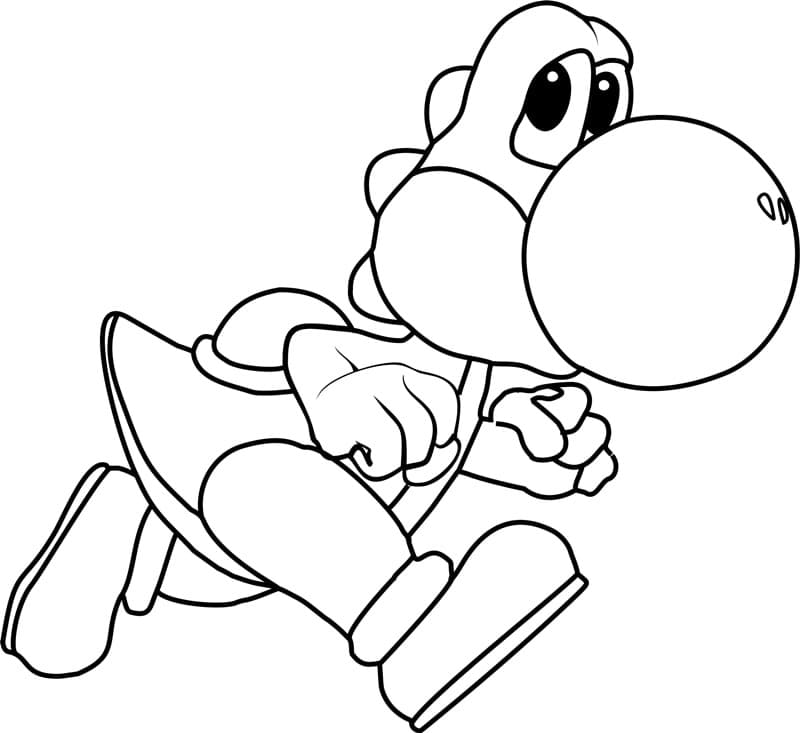 Coloriage Yoshi 9