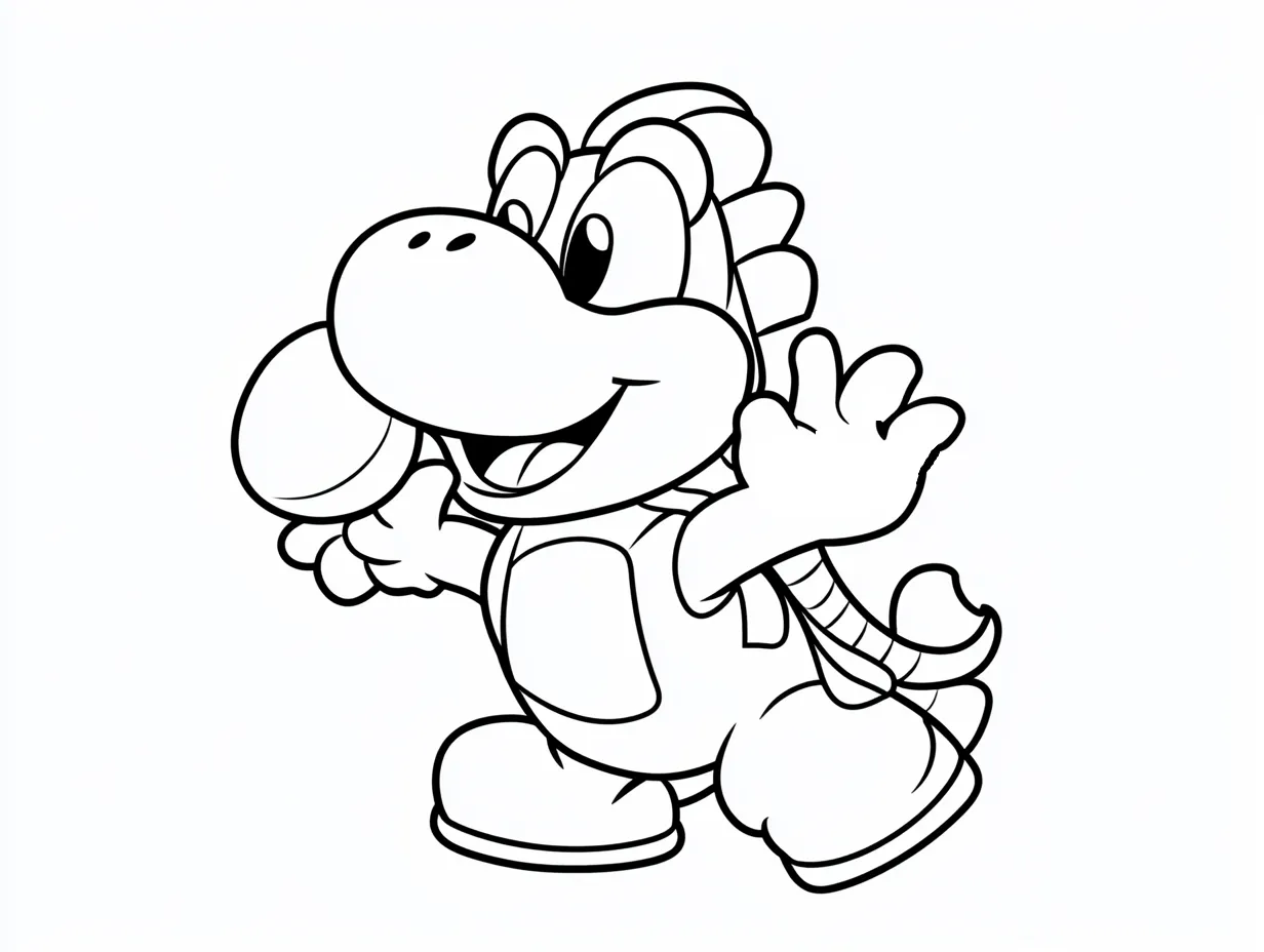 coloriage Yoshi gratuit en ligne