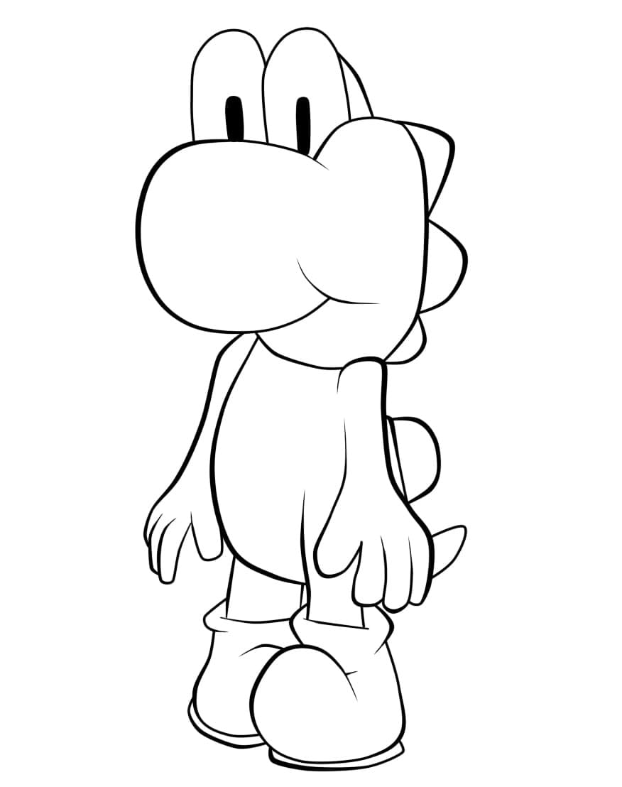 Coloriage Yoshi 7