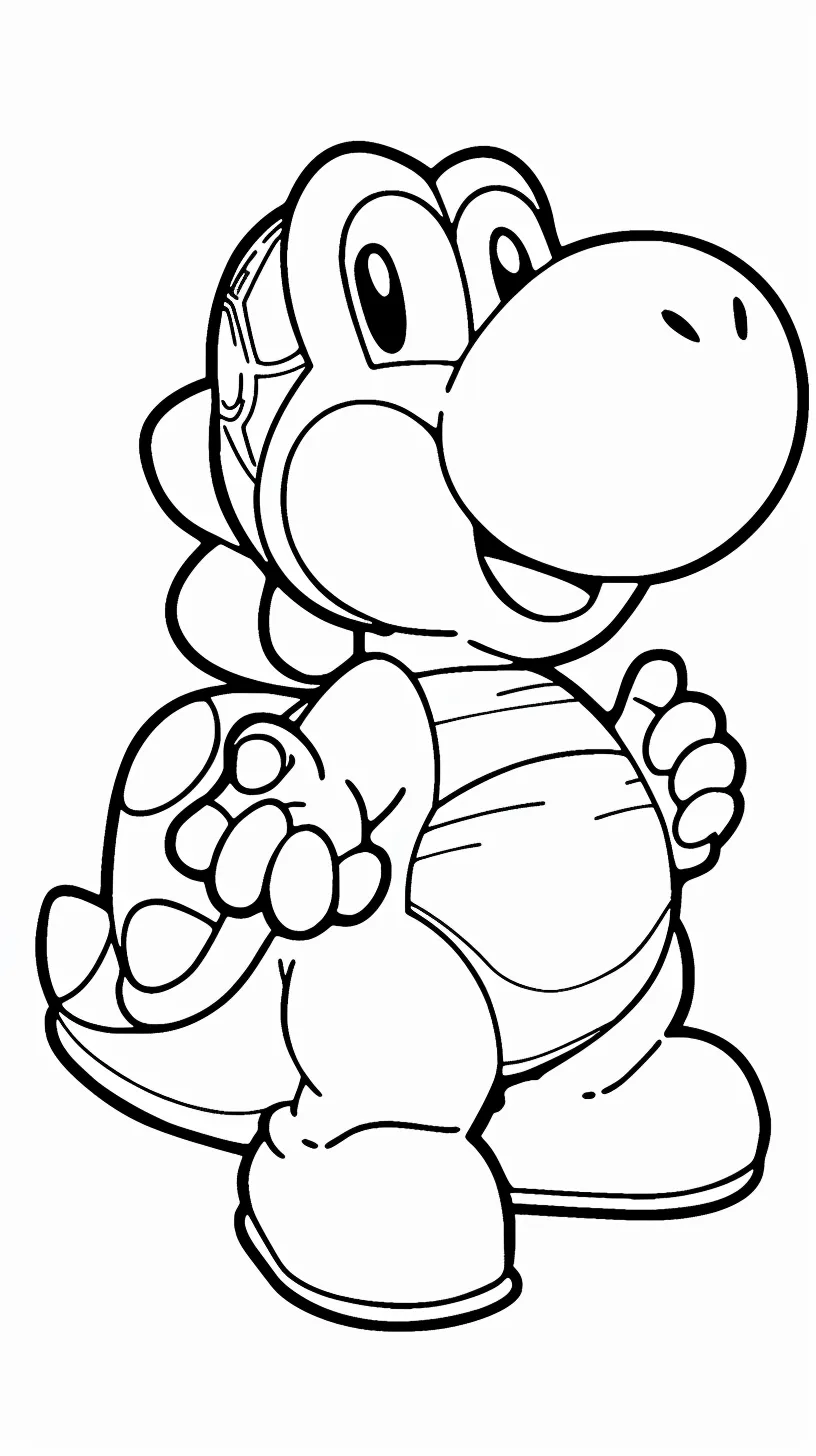 coloriage Yoshi pour enfant gratuit