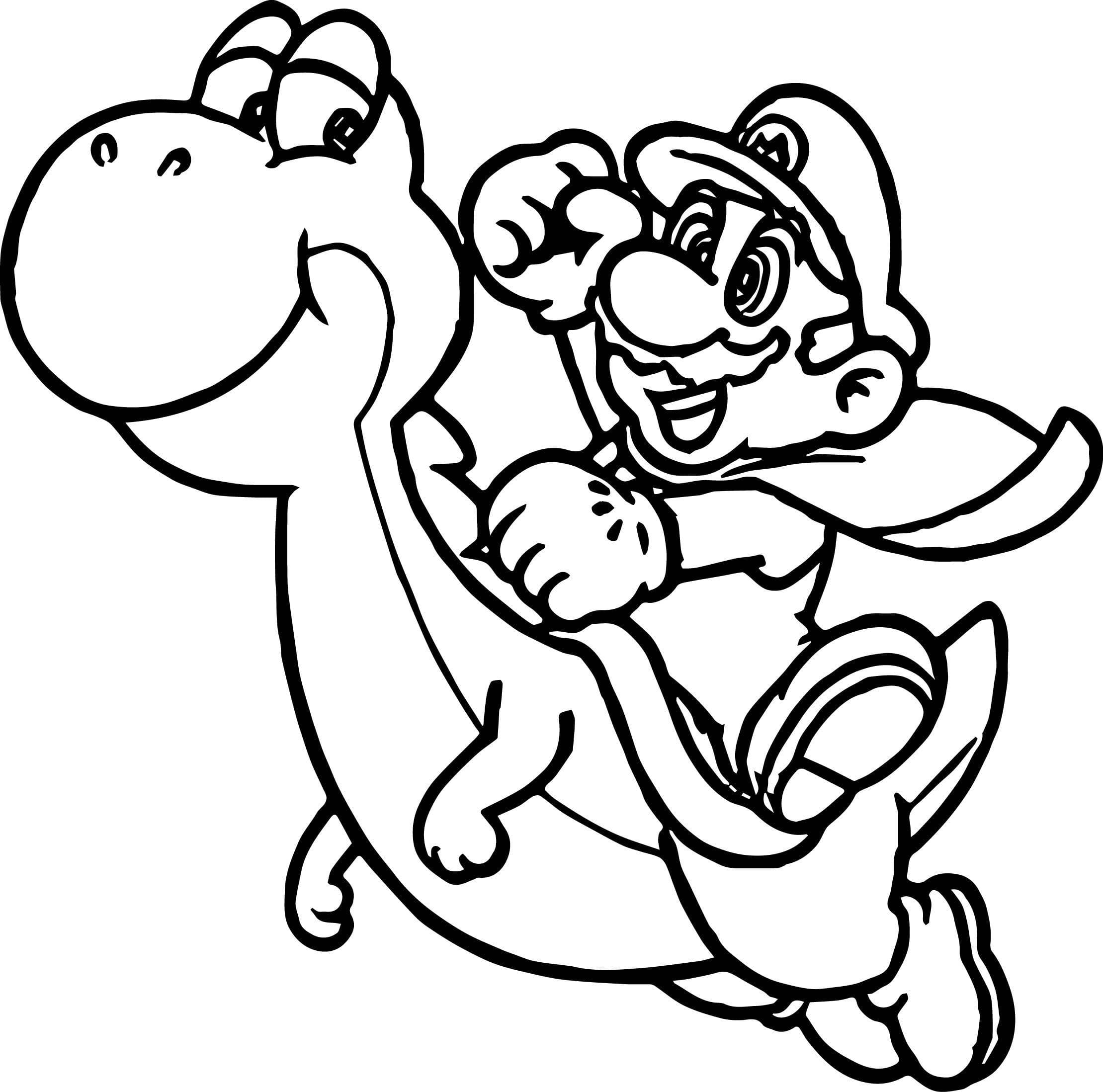 Coloriage Yoshi 3