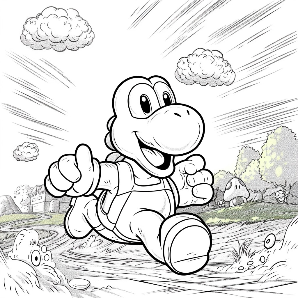 Coloriage Yoshi 44