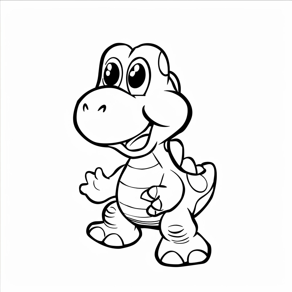 Coloriage Yoshi 45