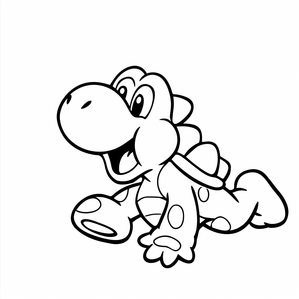 Coloriage Yoshi 43