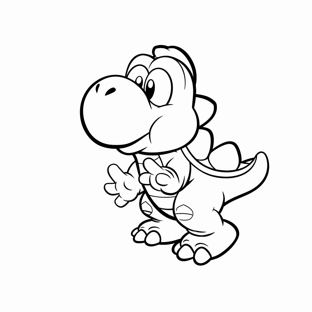 Coloriage Yoshi 42