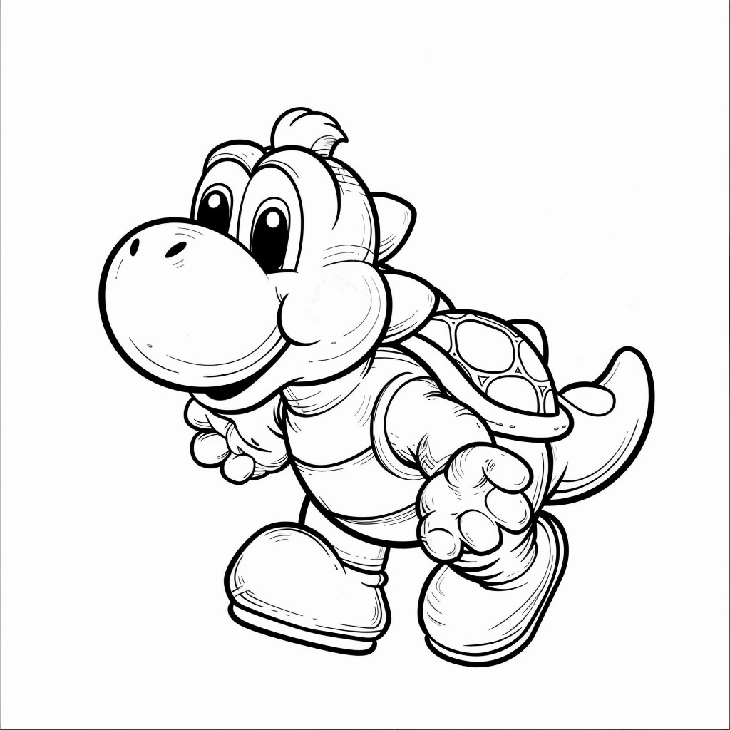 Coloriage Yoshi 41