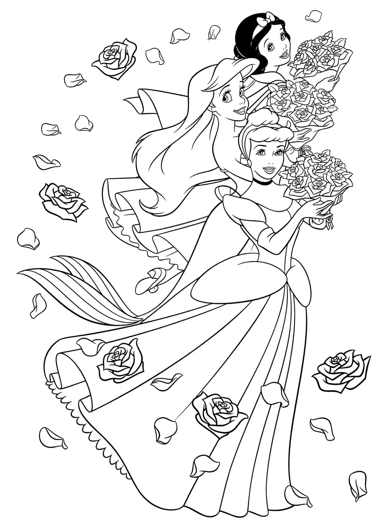 Coloriage ariel la petite sirène 33