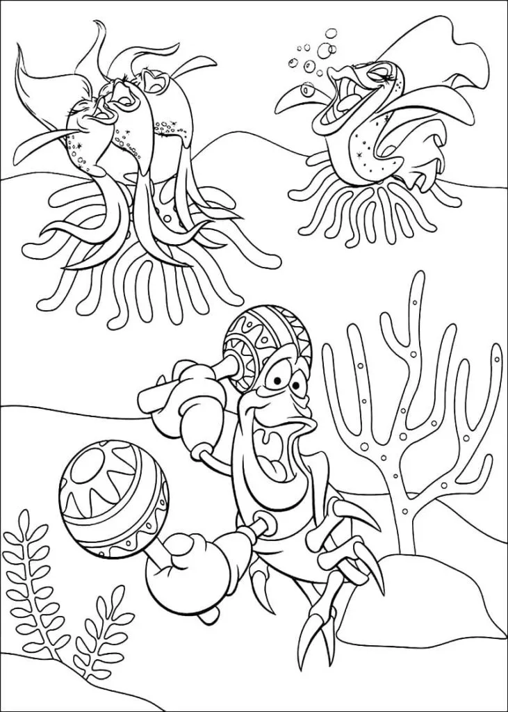 Coloriage ariel la petite sirène 43