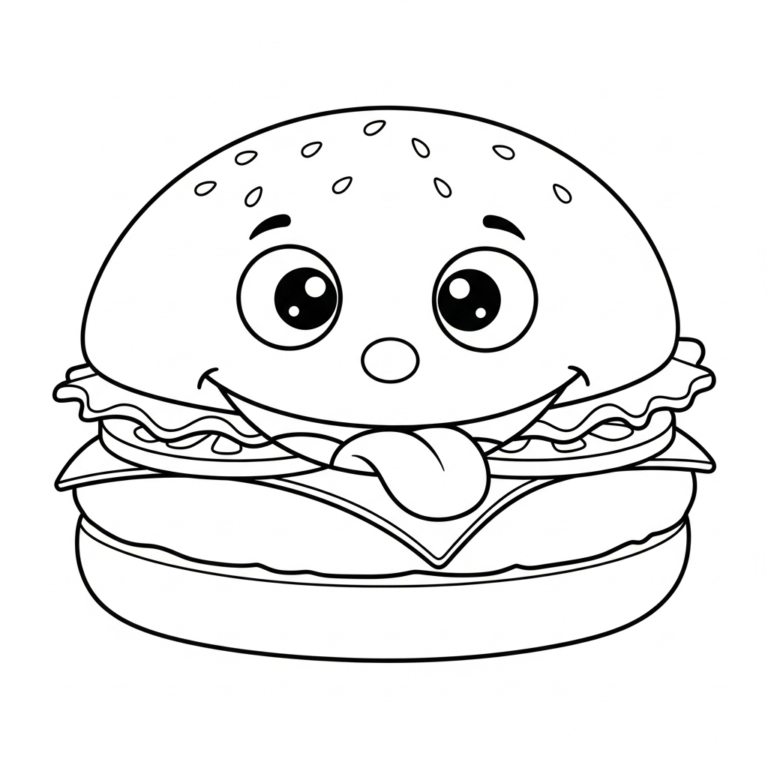 Coloriage Hamburger