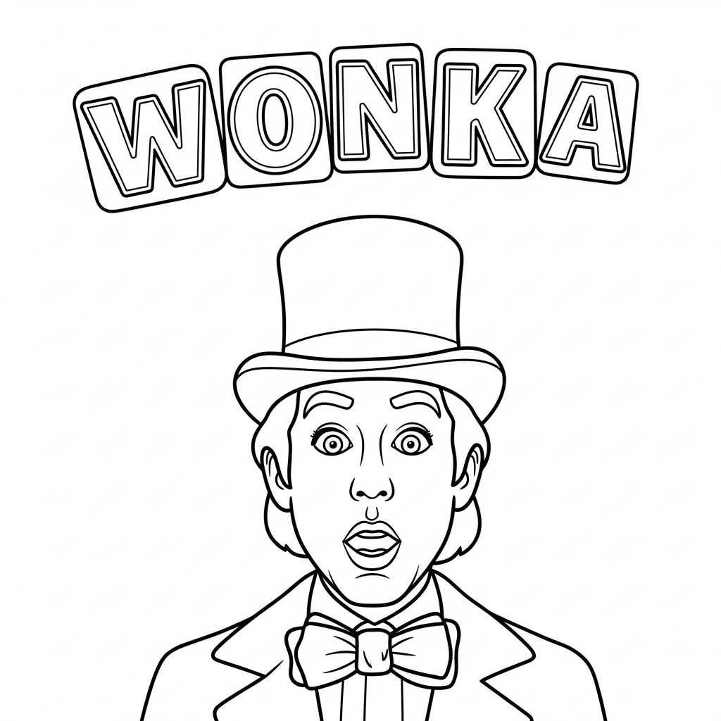 coloriage Wonka update à imprimer pour enfants
