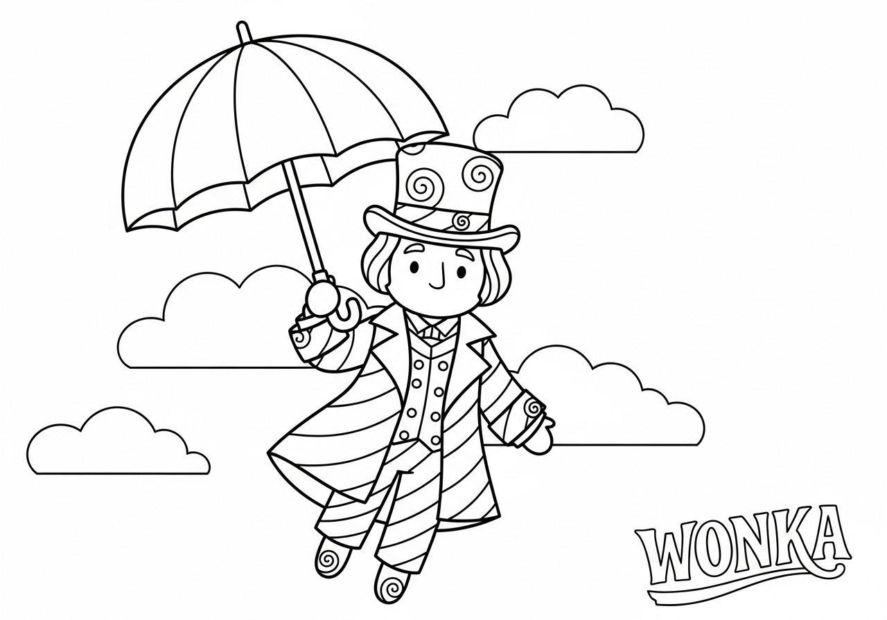 coloriage Wonka update pour enfant à imprimer