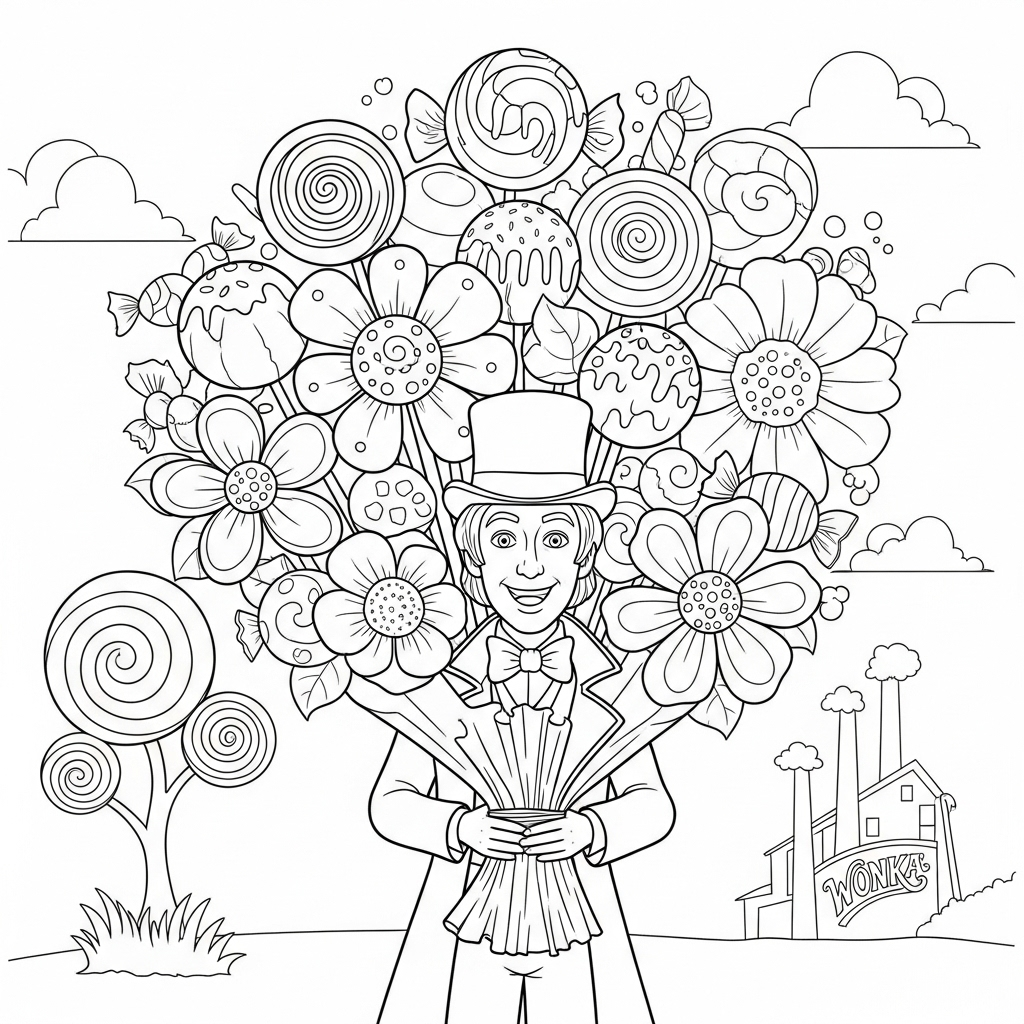 coloriage Wonka update pour enfant de à imprimer