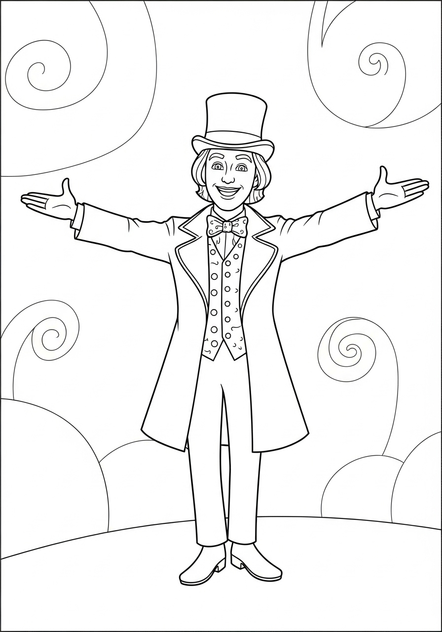 coloriage Wonka update à imprimer pdf gratuit