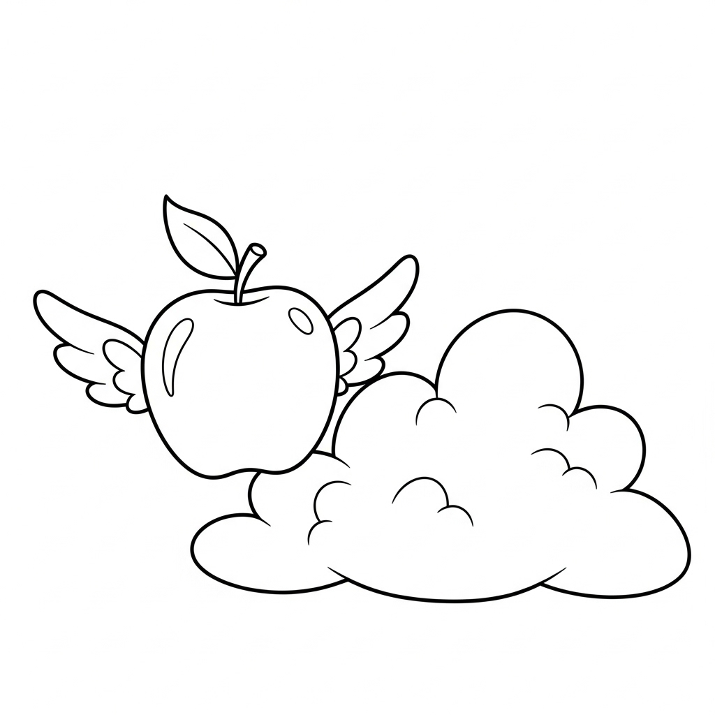 coloriage pomme update a telecharger