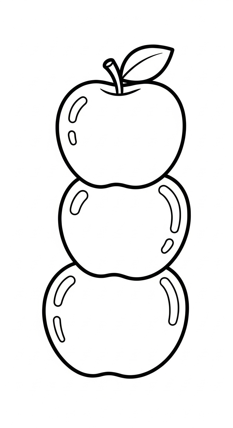 coloriage pomme update a imprimer 1
