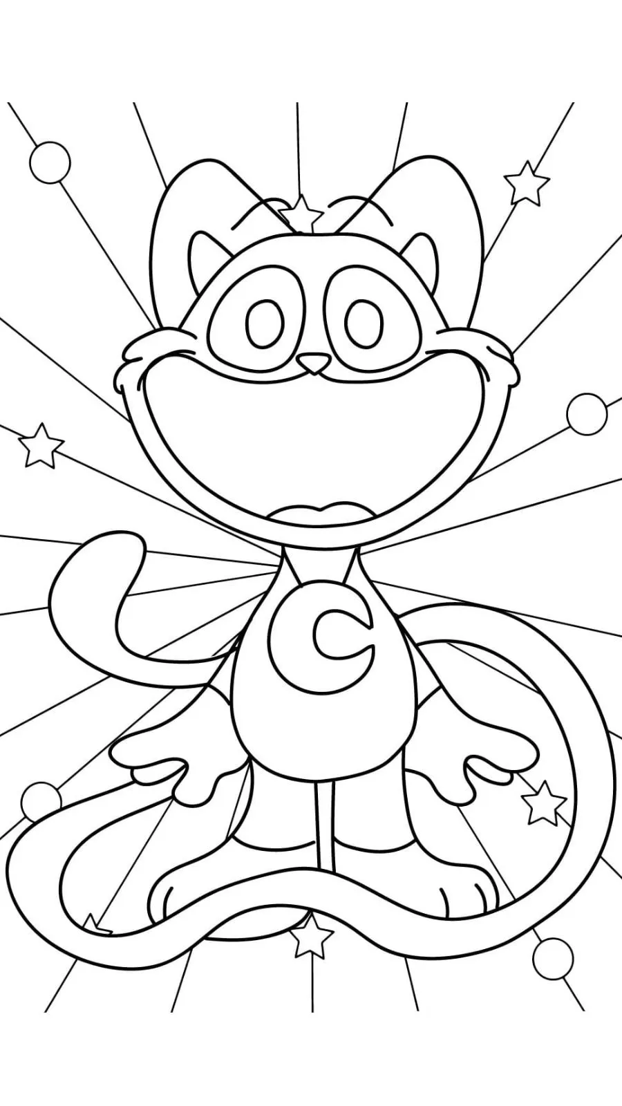 coloriage CatNap pour enfants à imprimer