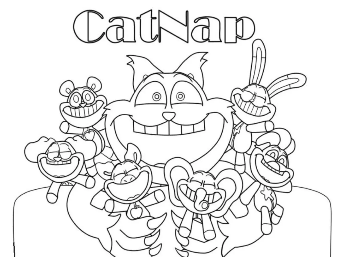 coloriage CatNap à imprimer