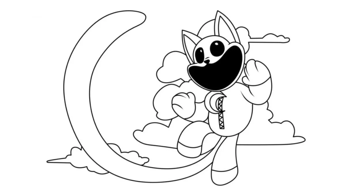 coloriage CatNap a imprimer