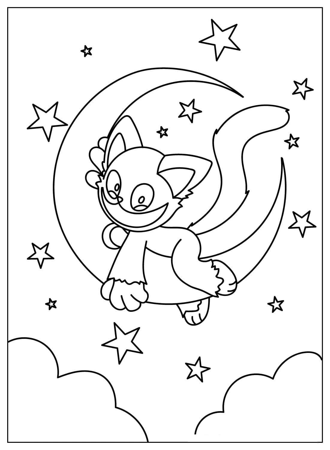 image de coloriage CatNap pour enfant