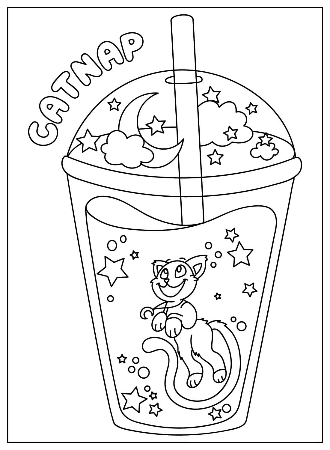 coloriage CatNap à imprimer pdf gratuit 2