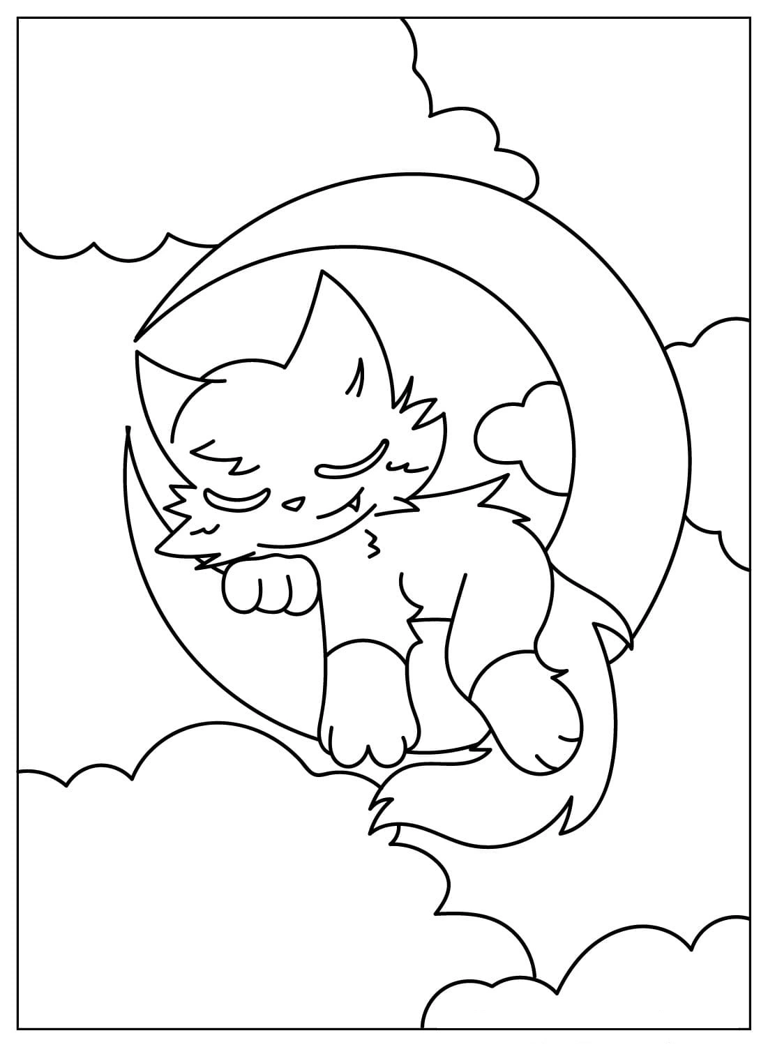 coloriage CatNap et decoupage a imprimer gratuit