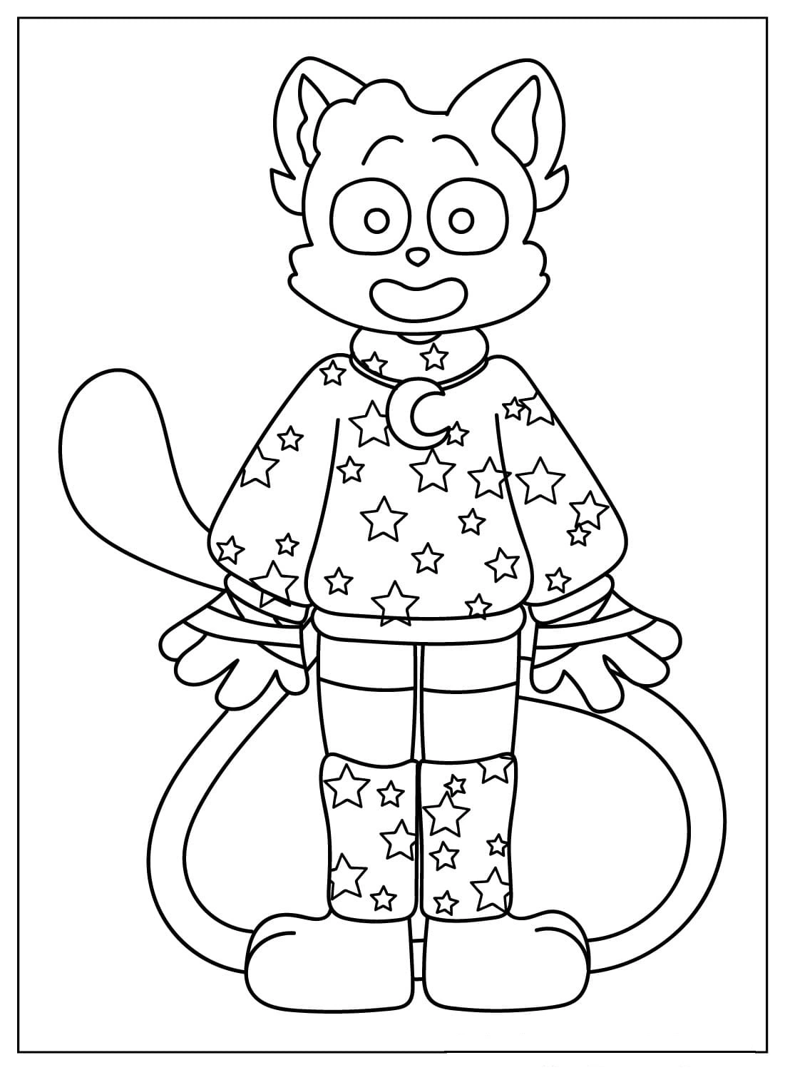 coloriage CatNap pour bebe a imprimer 1