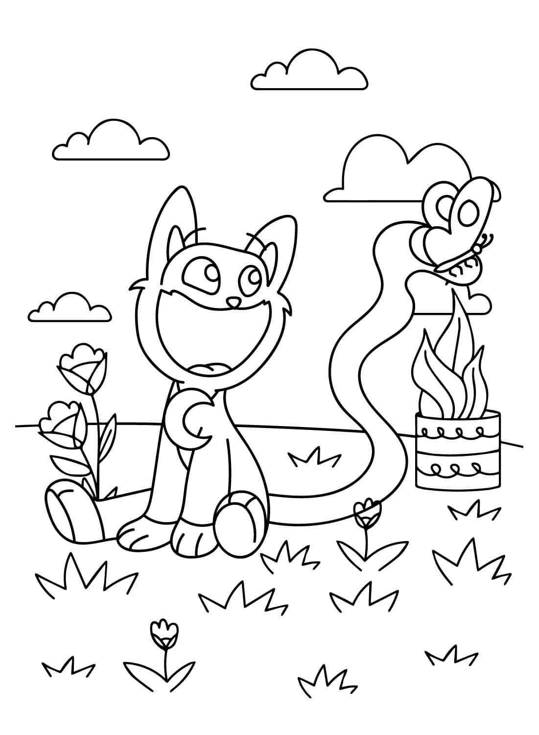 imprimer coloriage CatNap gratuit