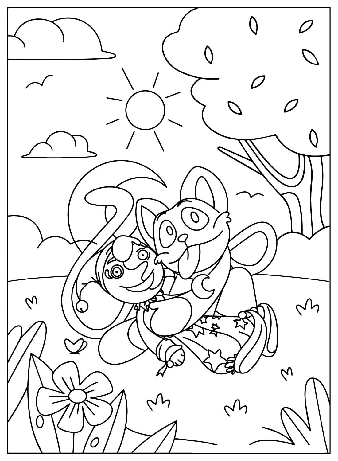 imprimer coloriage CatNap 1