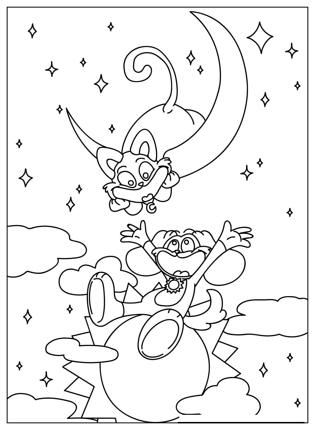 coloriage DogDay pour enfant de 2 ans