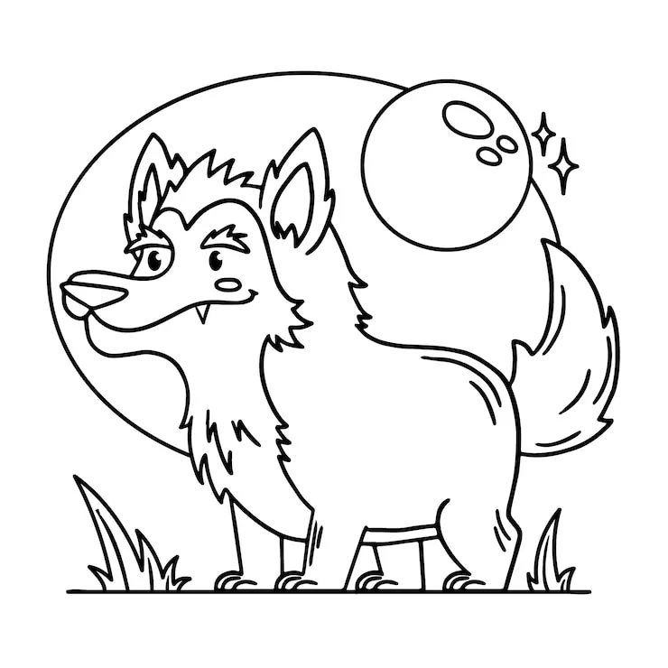 Coloriage Loup 5