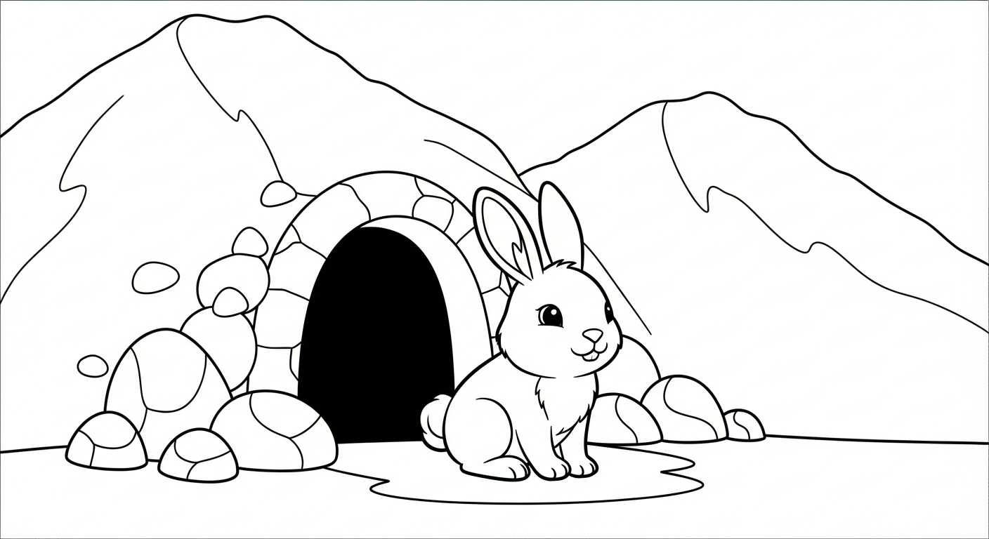 coloriage Montagnes updated à imprimer pdf gratuit