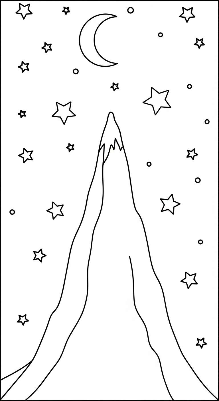 a imprimer coloriage Montagnes updated gratuit