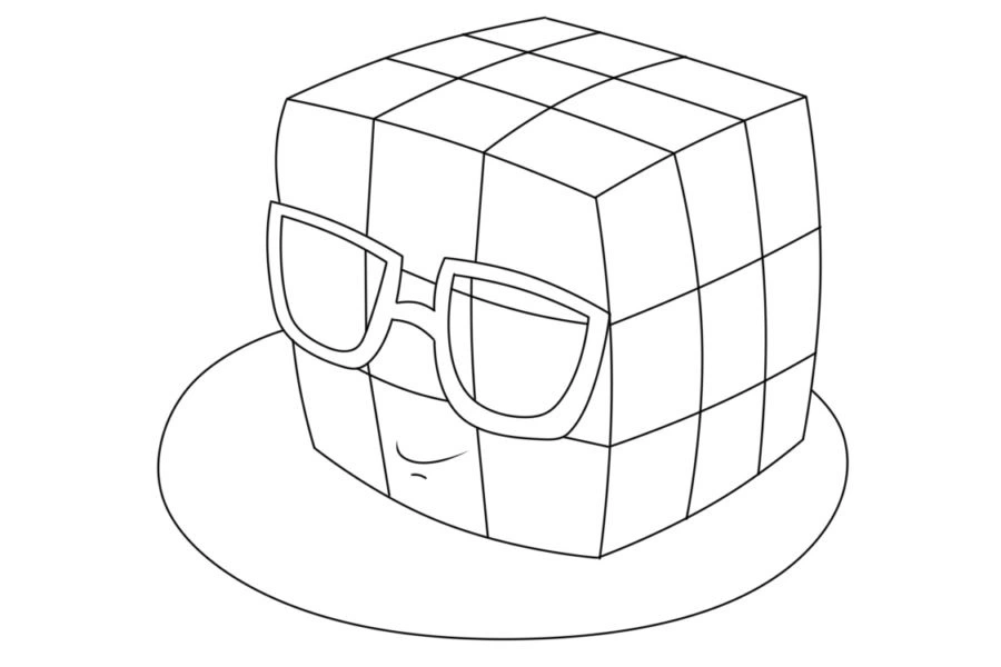 Coloriage Rubik 2