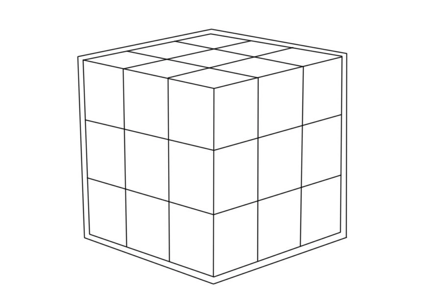 Coloriage Rubik 3