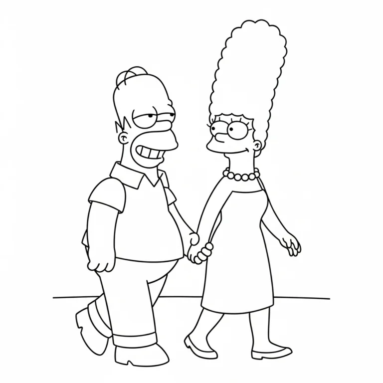 Coloriage Simpson
