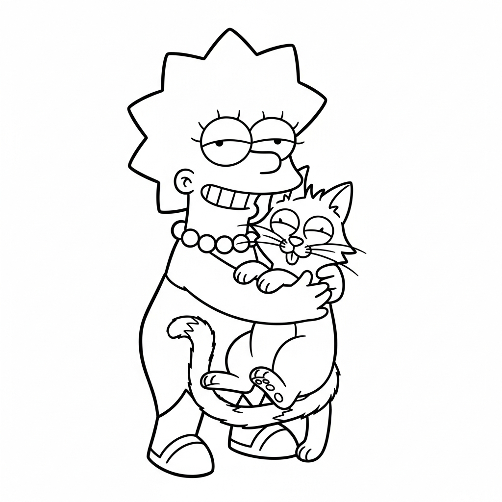 coloriage Simpson updated a imprimer gratuit