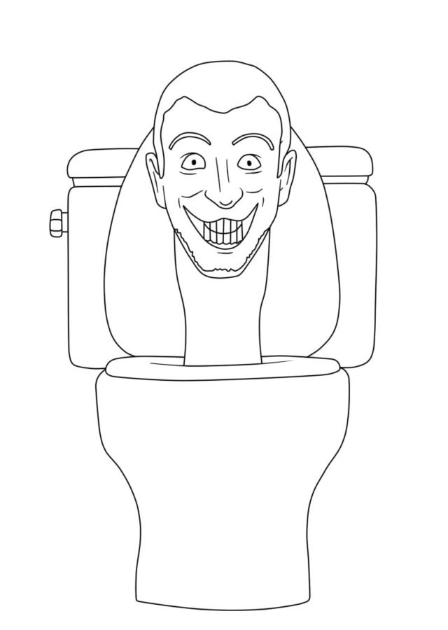 Coloriage Skibidi Toilet 8