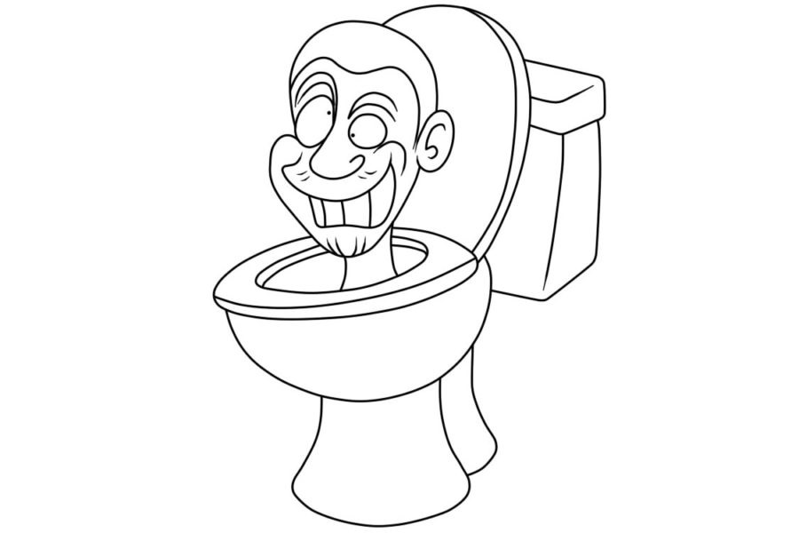 Coloriage Skibidi Toilet 9