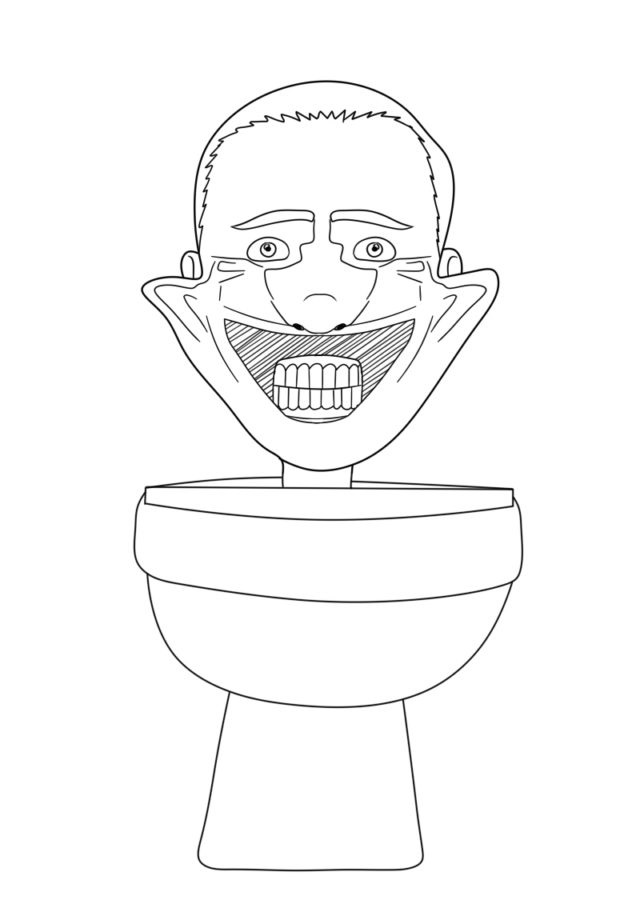 Coloriage Skibidi Toilet 14