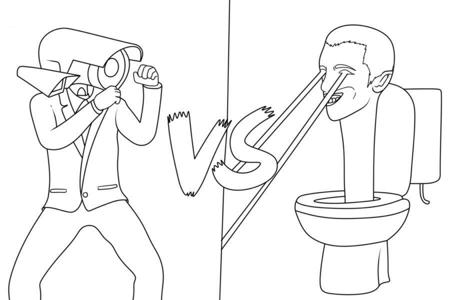 Coloriage Skibidi Toilet 44