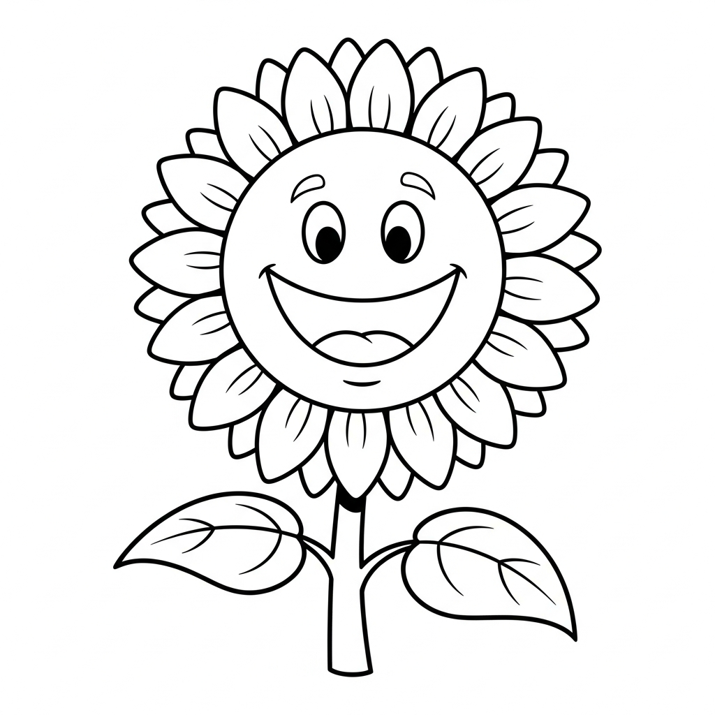 coloriage Tournesol updated de pour enfants