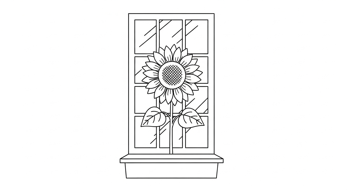 coloriage Tournesol updated gratuit pour enfants