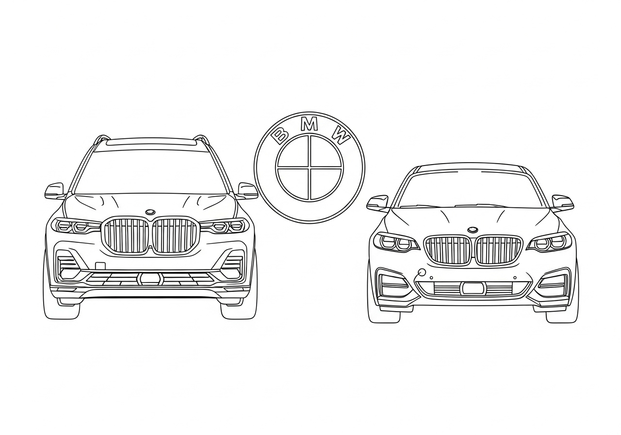 coloriage BMW update et dessins
