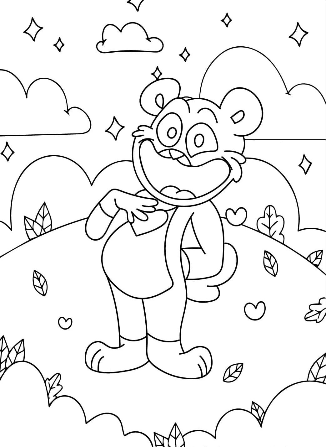 coloriage Bobby BearHug à imprimer gratuit