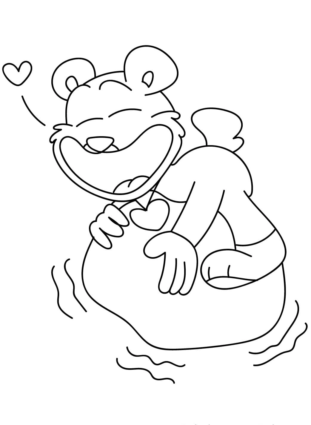 coloriage Bobby BearHug pour bebe a imprimer