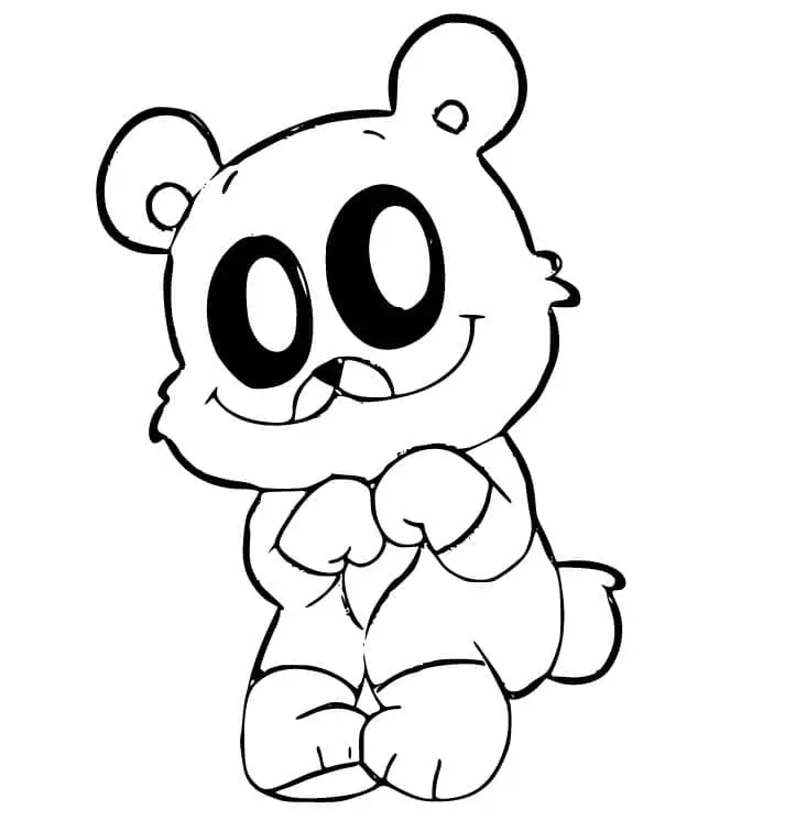 image de coloriage Bobby BearHug pour enfant