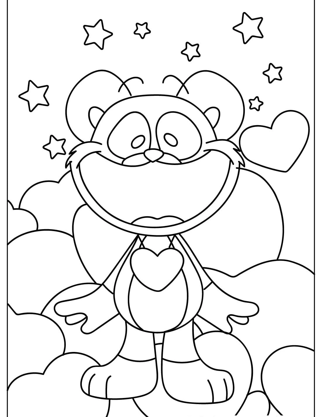 coloriage Bobby BearHug à imprimer pour enfants