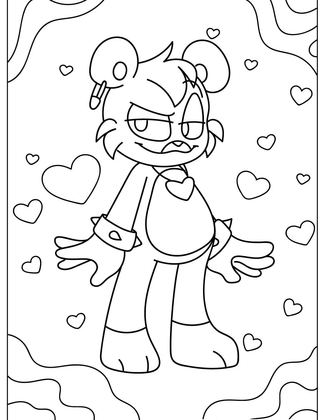 coloriage Bobby BearHug gratuit en ligne 1